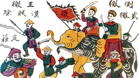 Der Aufstand der Schwestern Trần gegen die chinesische Herrschaft: Eine Analyse der sozialpolitischen und militärischen Faktoren im 9. Jahrhundert Vietnam